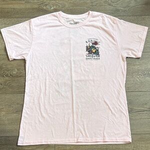 Fresh Laundry Shibuya Ghost Rider Pink Short Sleeve T-Shirt